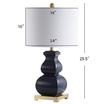 Vienna 25.5" Ceramic LED Table Lamp - JONATHAN Y